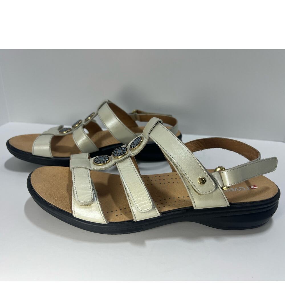 Revere Santiago Sandal, Pearlized White, size 11, Ortho, Comfort, Slip Resistant - Picture 11 of 14